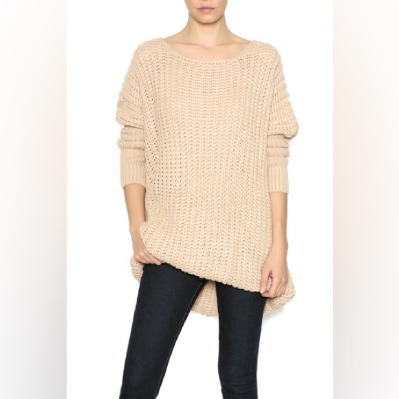 Hot & Delicious - Blush Knit Oversized Sweater - Picture 1 of 3